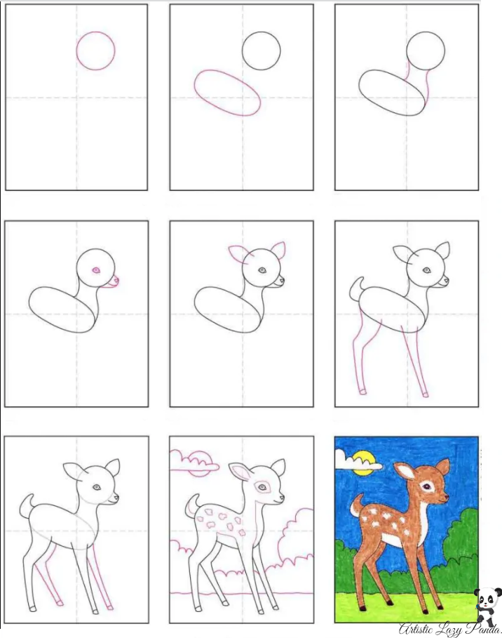 Learn How to draw Deer