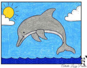 draw dolphin