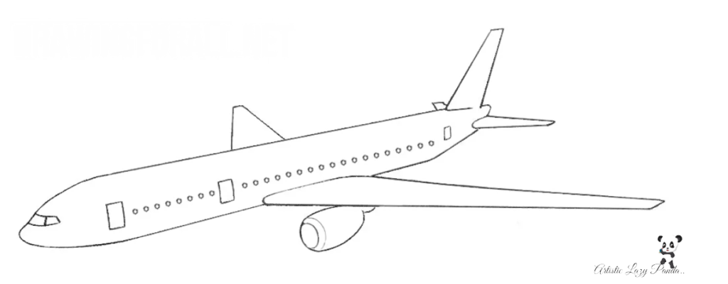 How to draw airplane