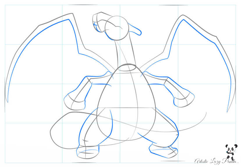 How to draw Charizard