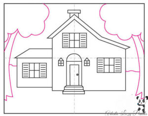 Learn to draw house