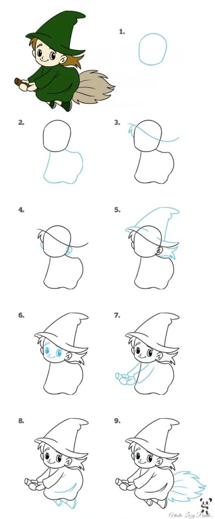 How To Draw Witch